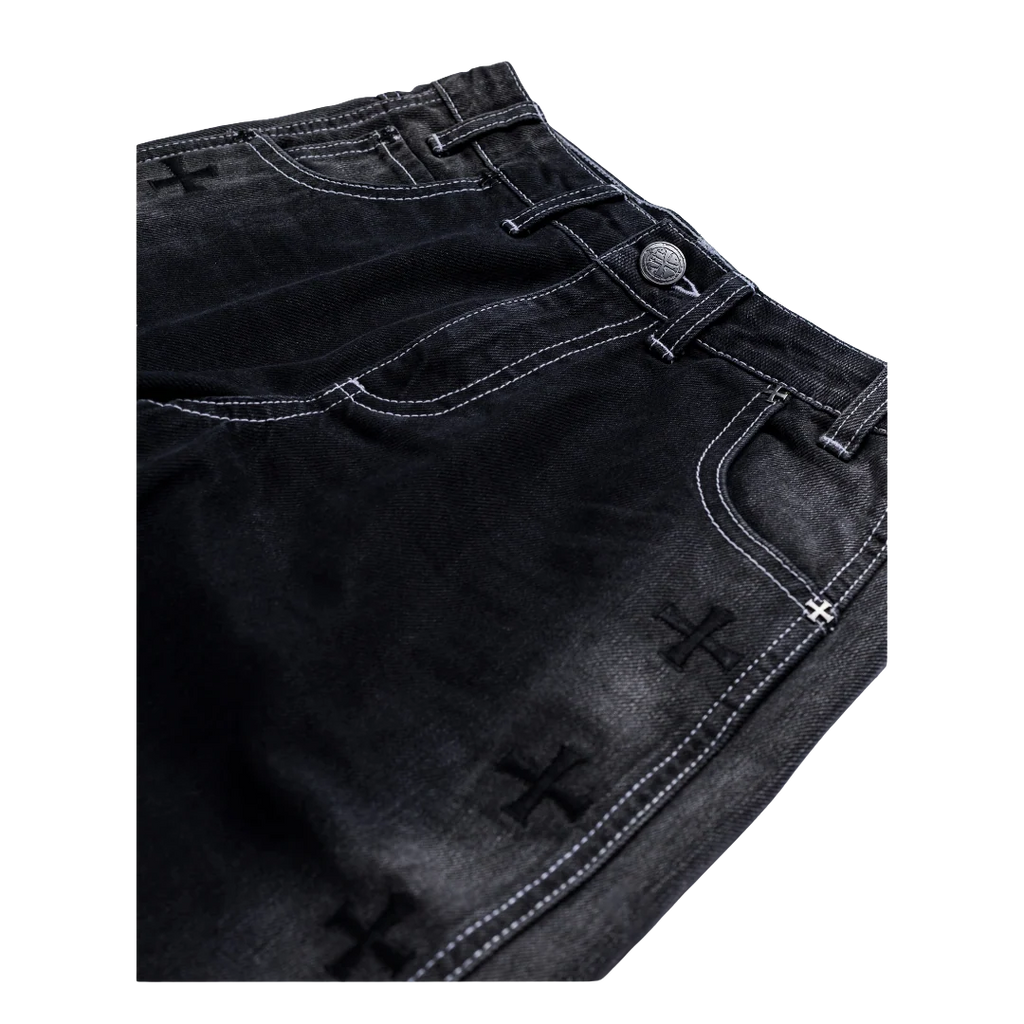 LVGN - Black Fade Cross Denim