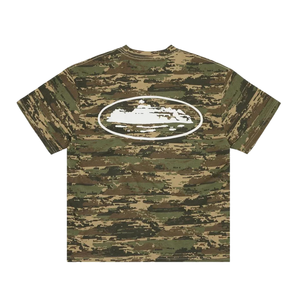 Corteiz Island Puff Print Tee Digi Camo