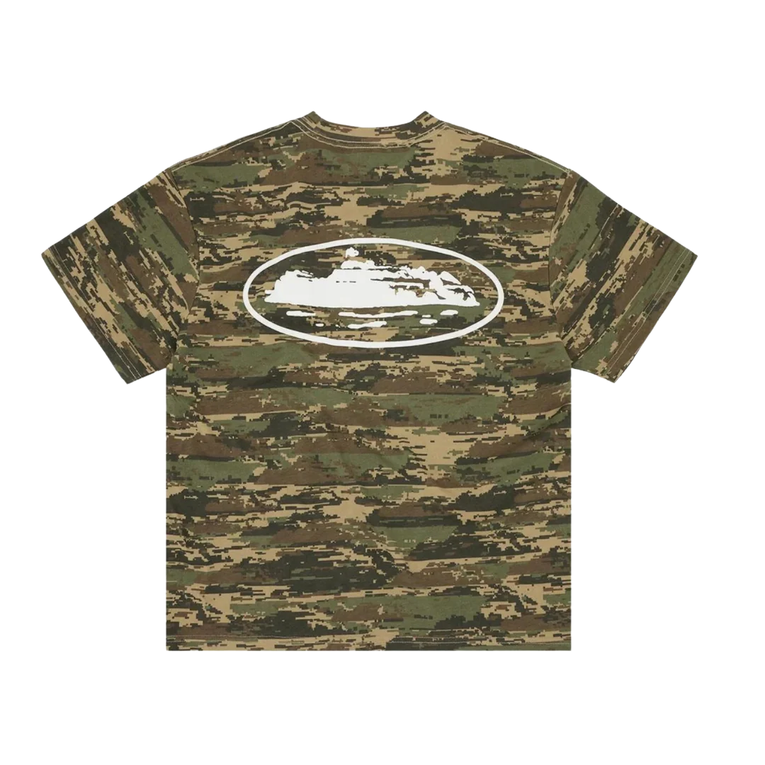 Corteiz Island Puff Print Tee Digi Camo