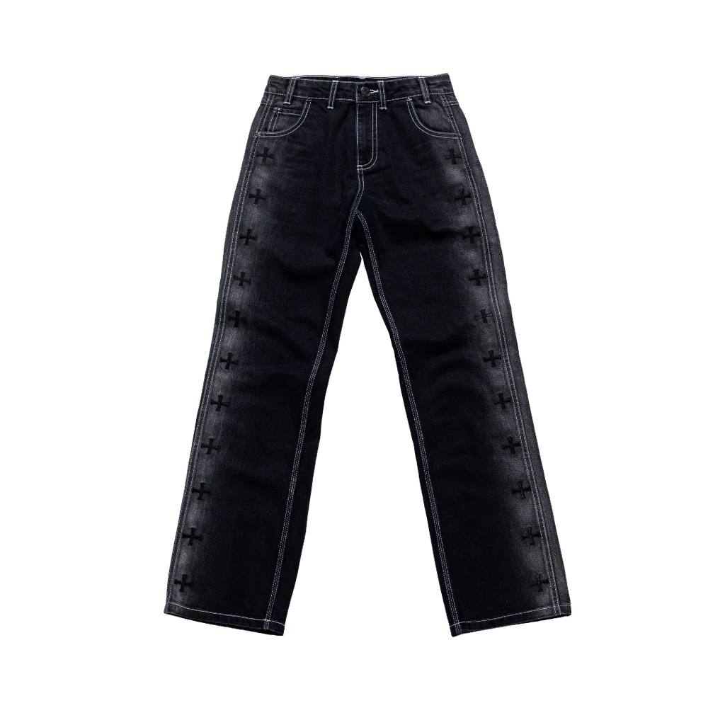 LVGN - Black Fade Cross Denim