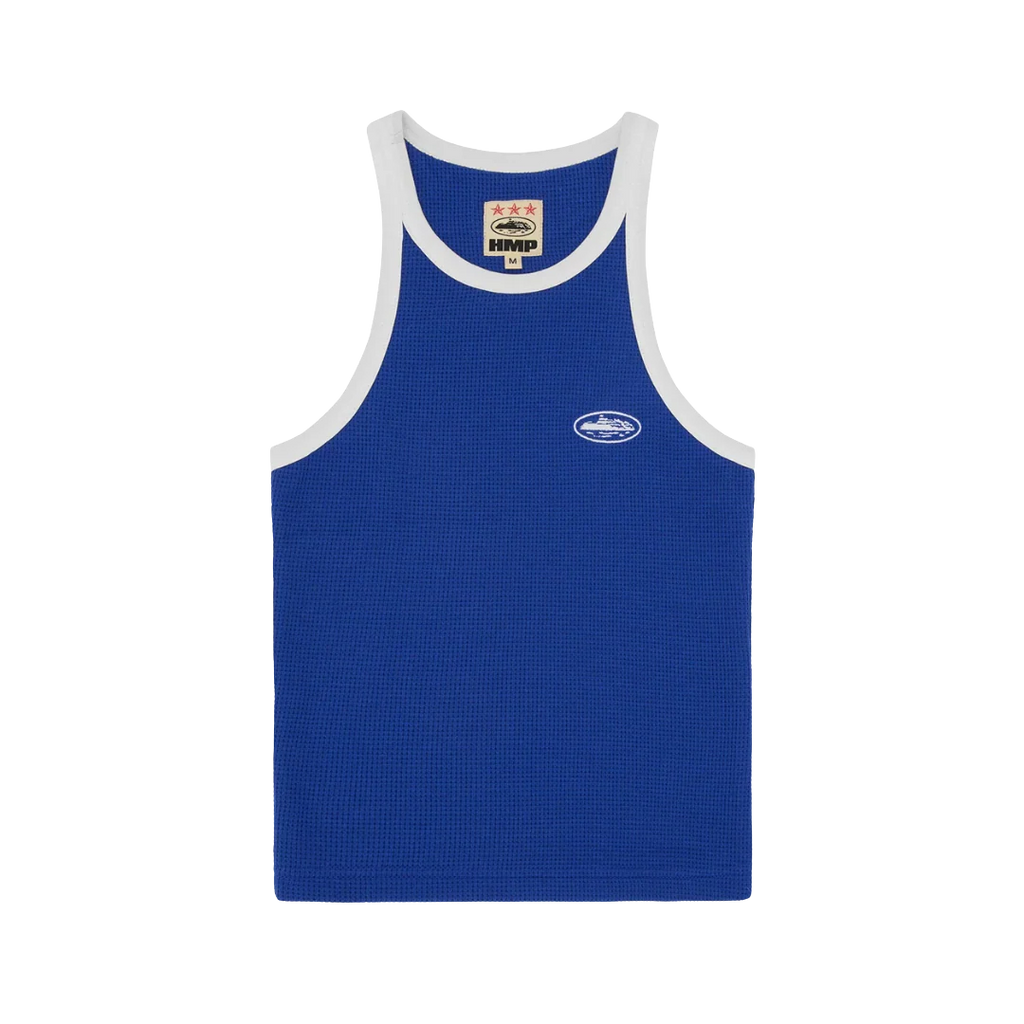 Corteiz Womens Classic Tank Top Royal Blue/White