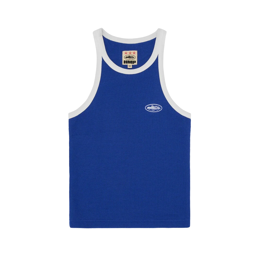 Corteiz Womens Classic Tank Top Royal Blue/White
