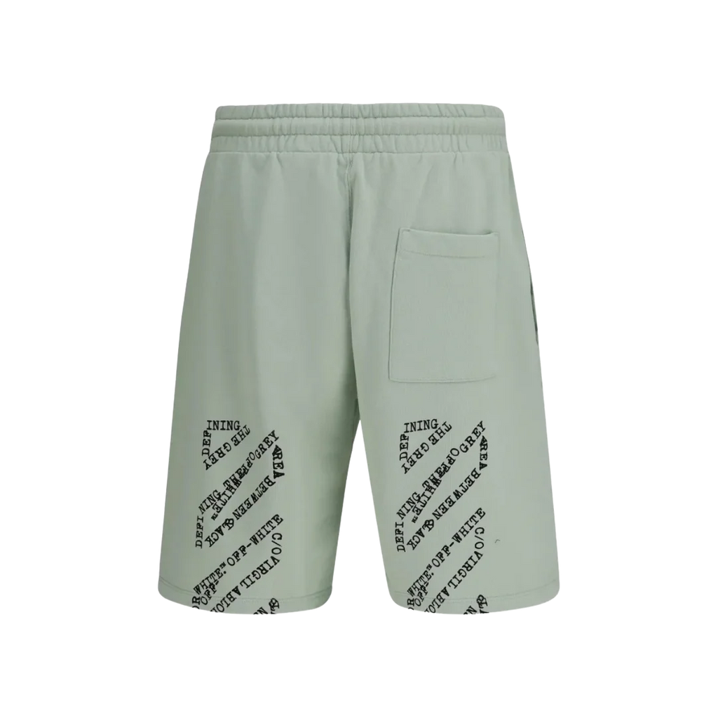 Off White - Arrow Skate Green Sweatshorts