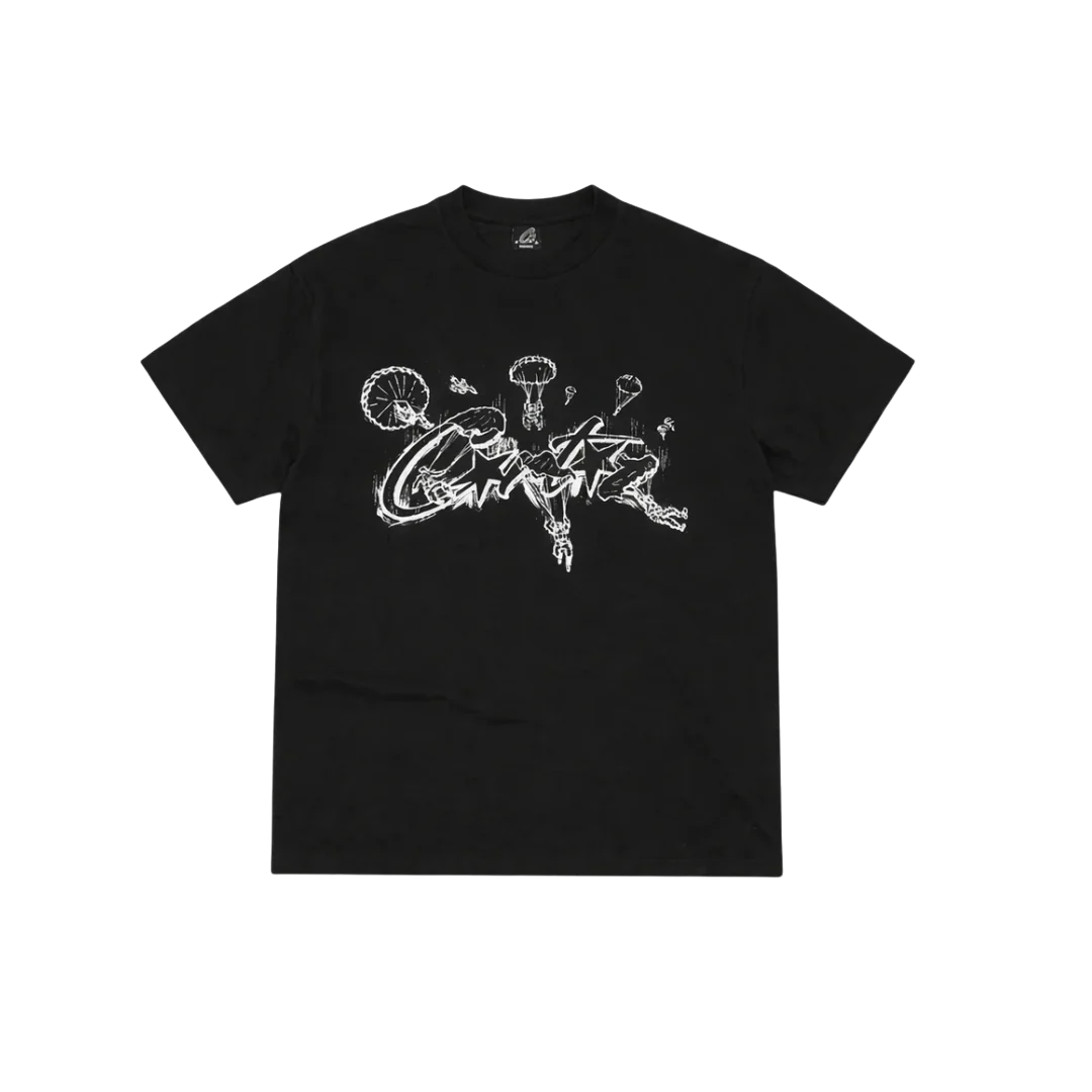 Corteiz Allstarz Skydiver Tee Black