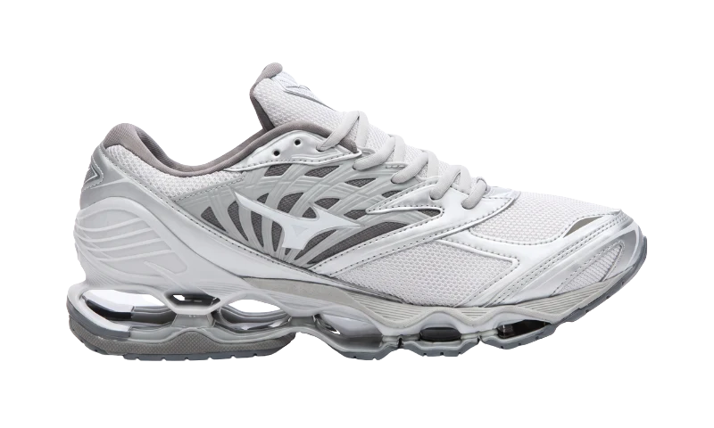 Mizuno Wave Prophecy LS Light Grey Silver White