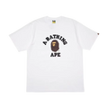 Bape College Tee White
