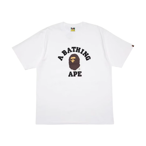 Bape College Tee White