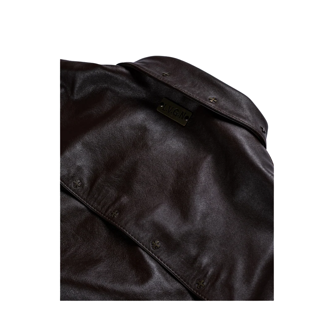 LVGN - Chocolate Leather Jacket