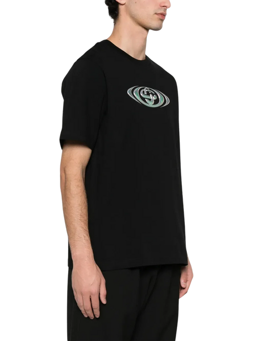 Casablanca - Warped Logo Classic T-Shirt Black