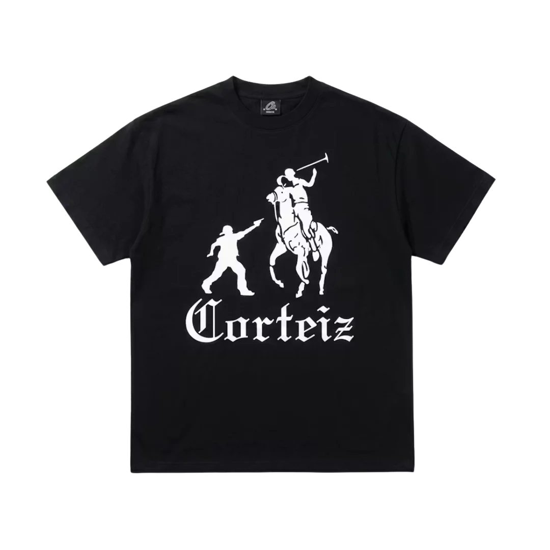 Corteiz Jackin Horse Tee Black