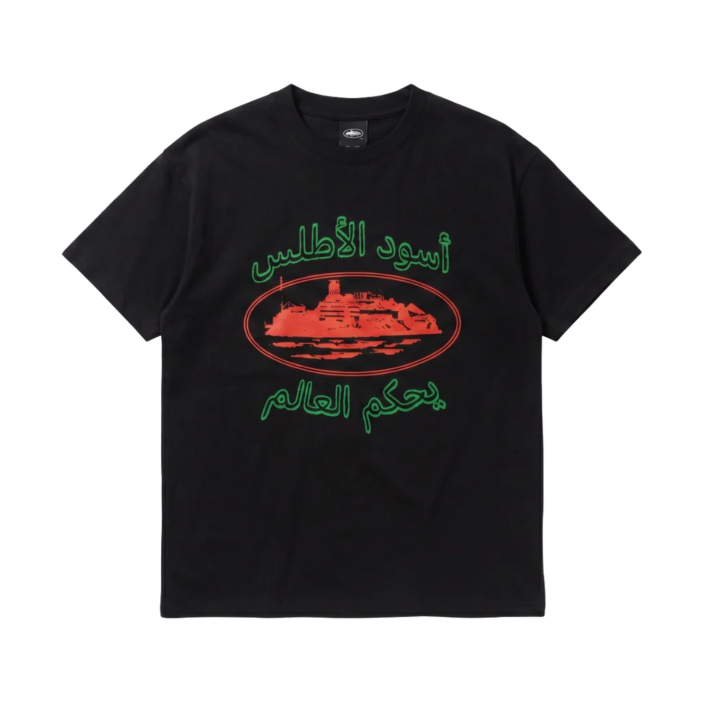 Corteiz x Morocco World Cup Edition Og Alcatraz Tee Black