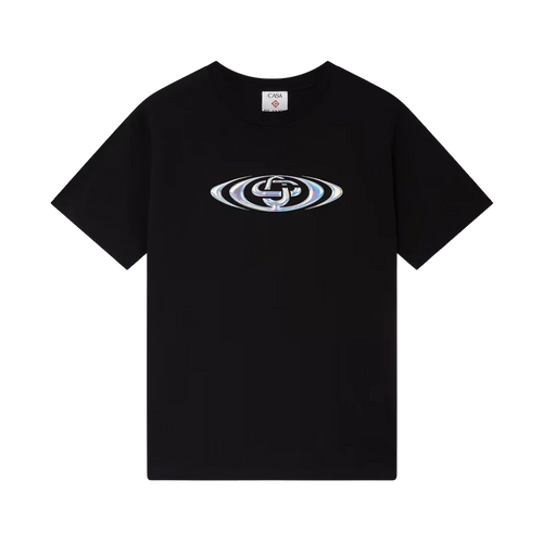 Casablanca - Warped Logo Classic T-Shirt Black