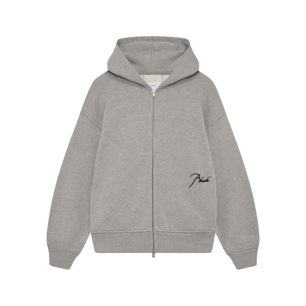 Rhude - Classique Full Zip Hoodie Heather