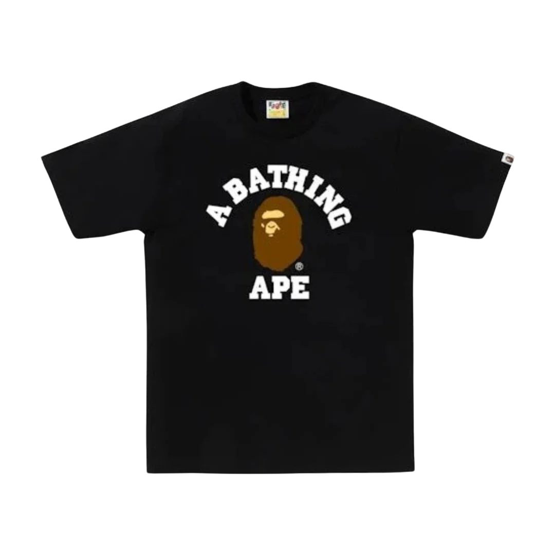 Bape College Tee Black