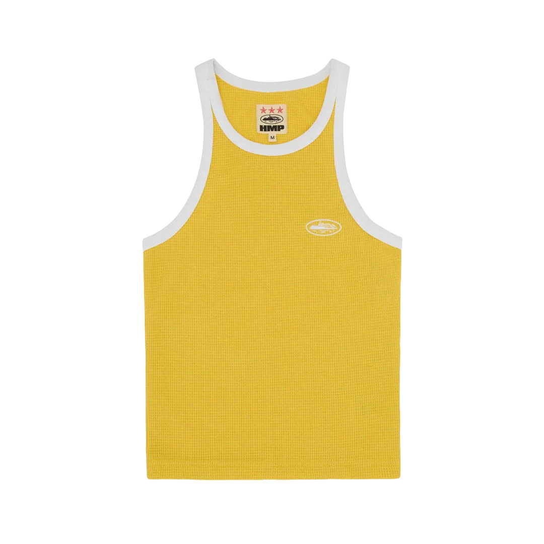 Corteiz Womens Classic Tank Top Yellow/White
