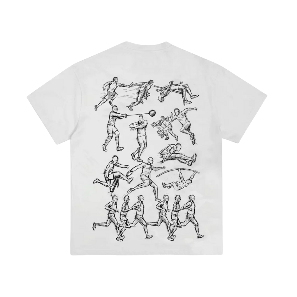 Corteiz Track and Field Tee White