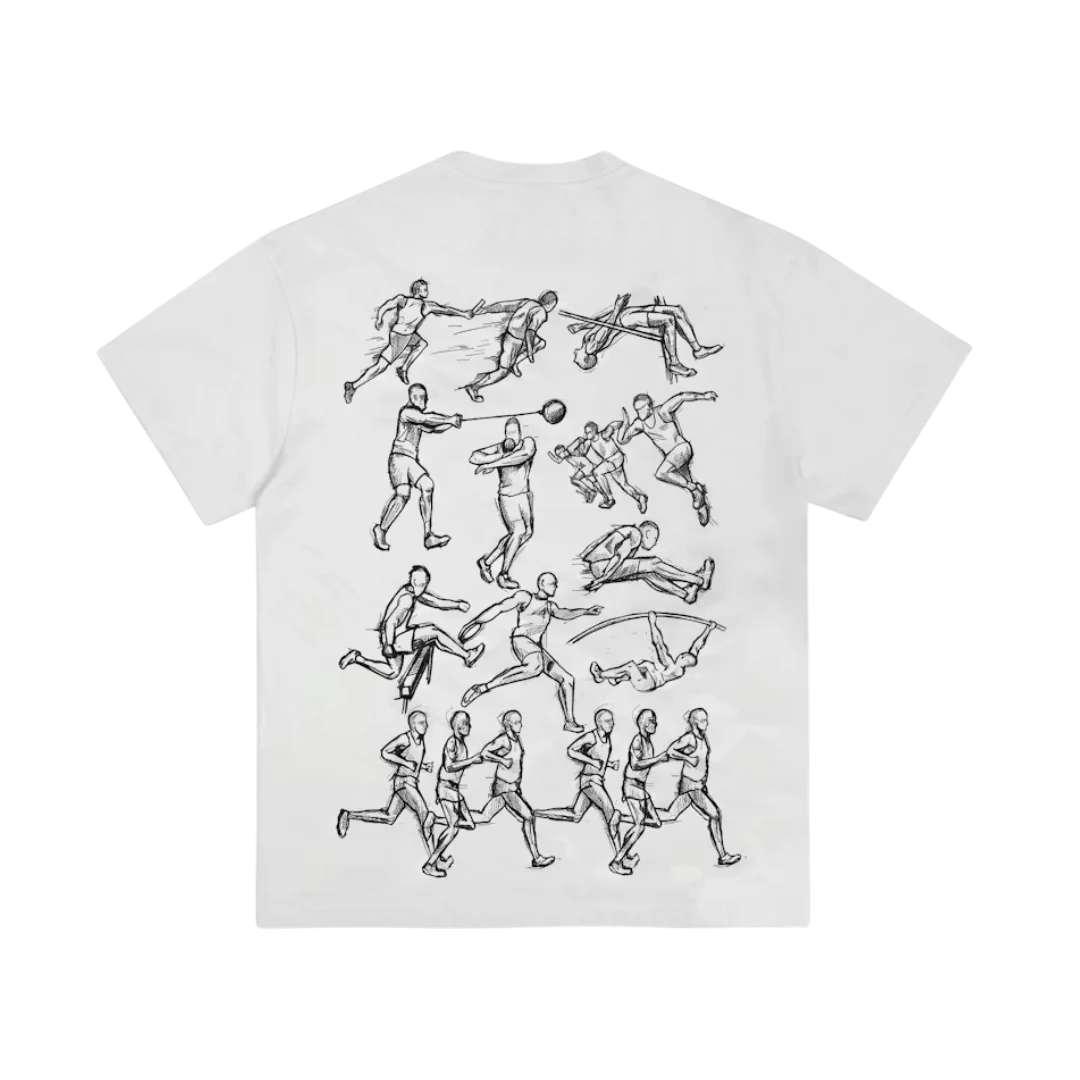 Corteiz Track and Field Tee White