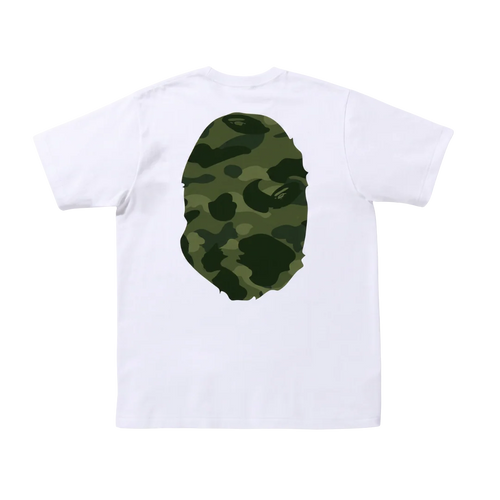 Bape Color Camo Big Ape Head Tee White/Green