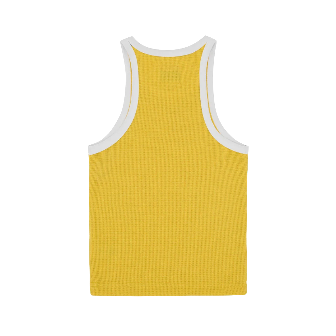 Corteiz Womens Classic Tank Top Yellow/White