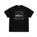 Corteiz Reflective Alcatraz Tee Triple Black