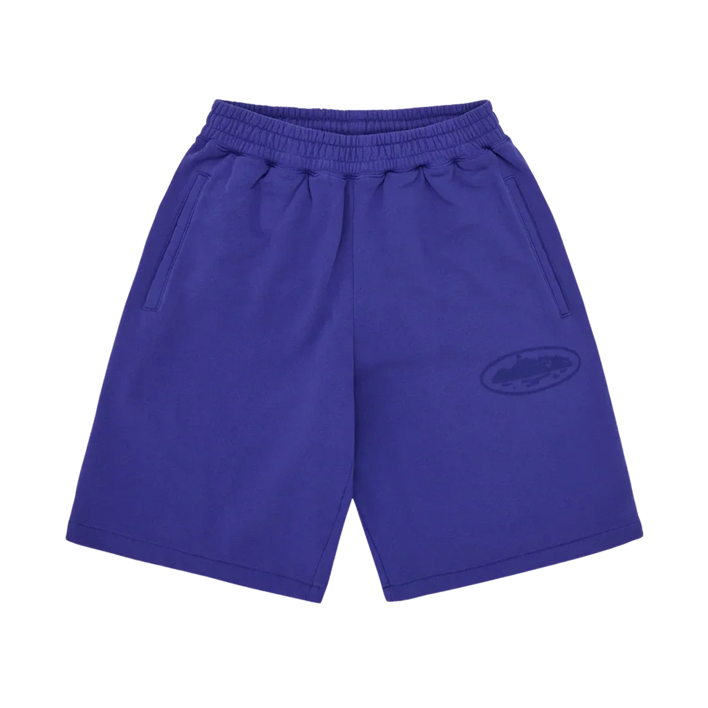 Corteiz Island Knockout Sweatshort Indigo Blue