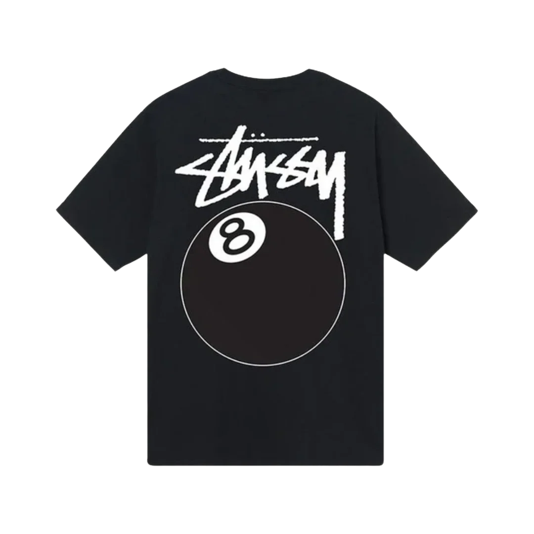 Stussy - 8 Ball Black Tee