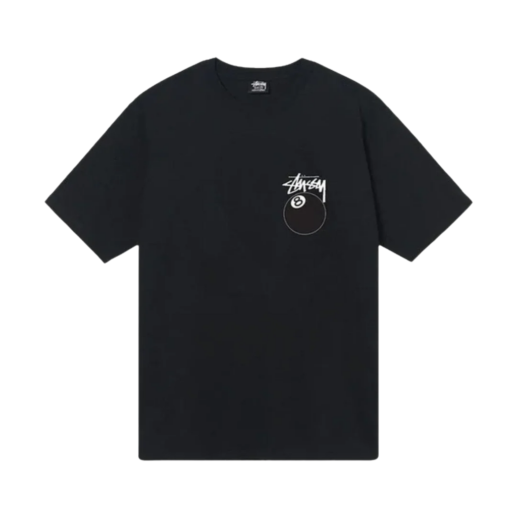 Stussy - 8 Ball Black Tee