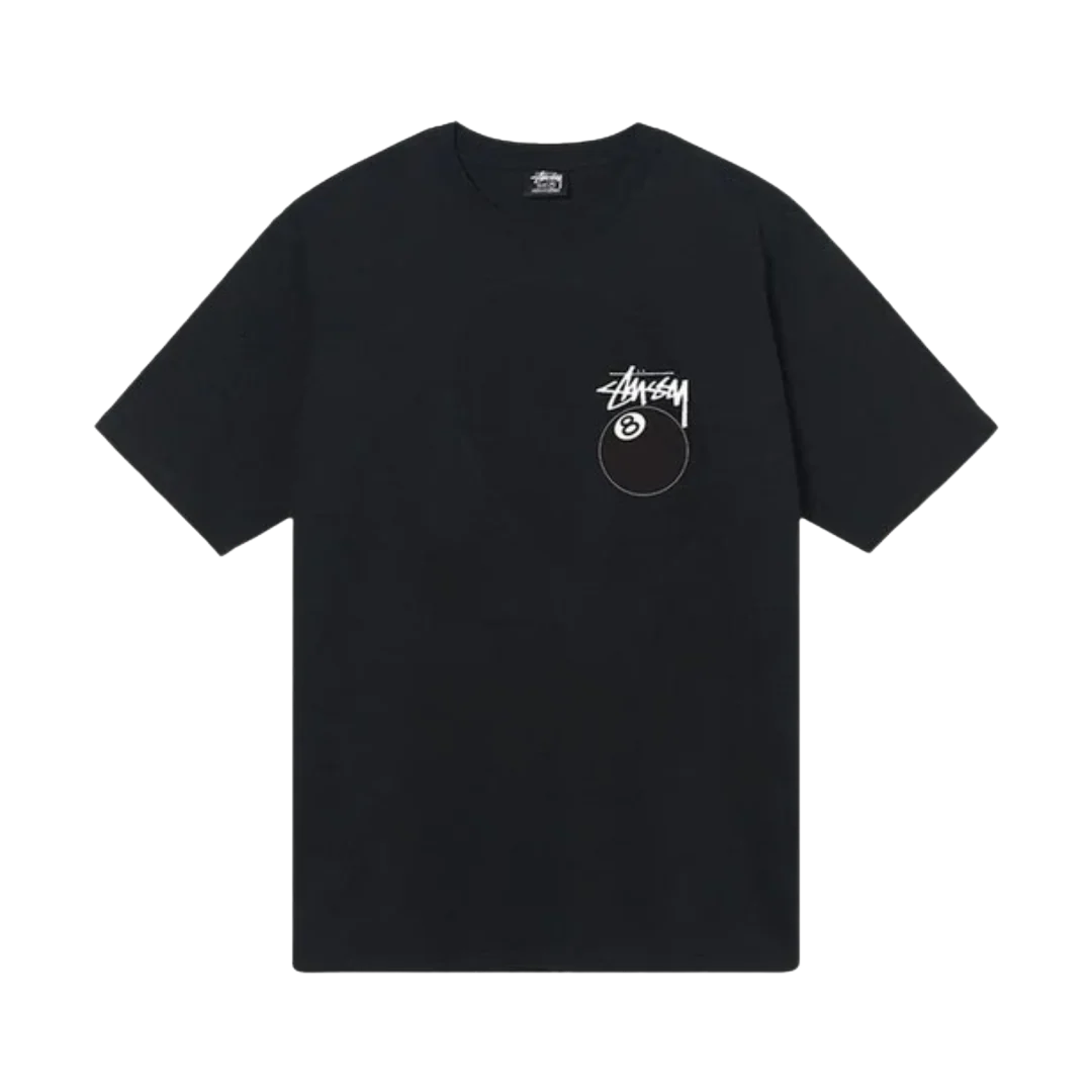 Stussy - 8 Ball Black Tee