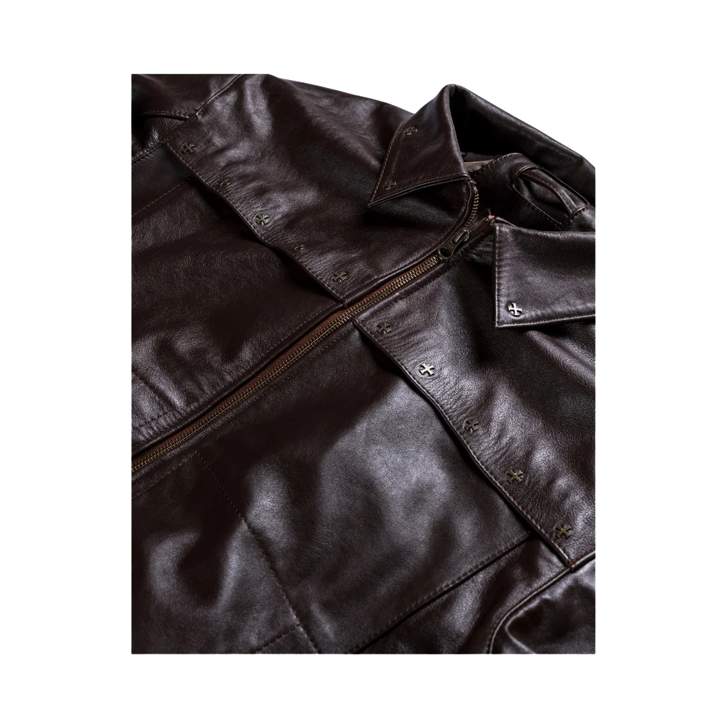 LVGN - Chocolate Leather Jacket
