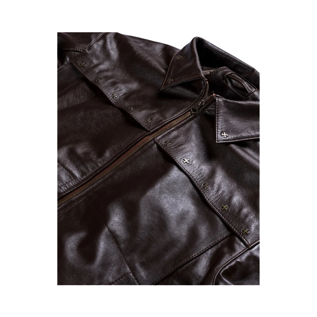 LVGN - Chocolate Leather Jacket