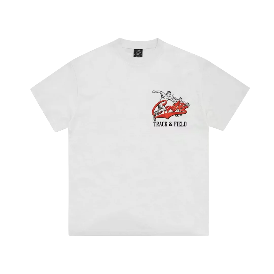 Corteiz Track and Field Tee White
