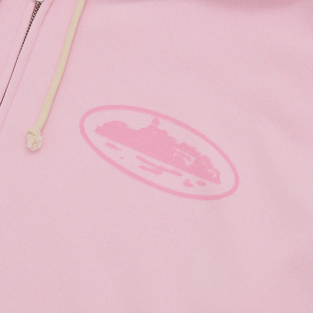 Corteiz Island Knockout Zip Hoodie Pink