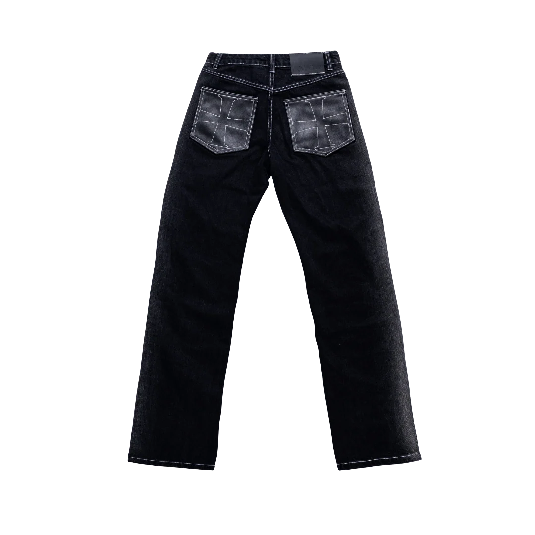 LVGN - Black Fade Cross Denim