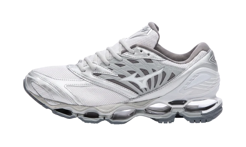 Mizuno Wave Prophecy LS Light Grey Silver White