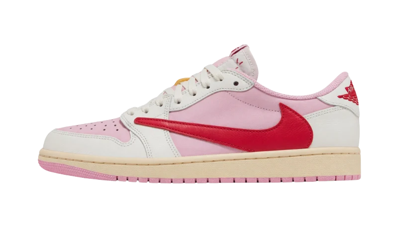 Jordan 1 Retro Low OG SP Travis Scott Sail Tropical Pink