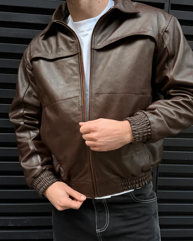LVGN - Chocolate Leather Jacket