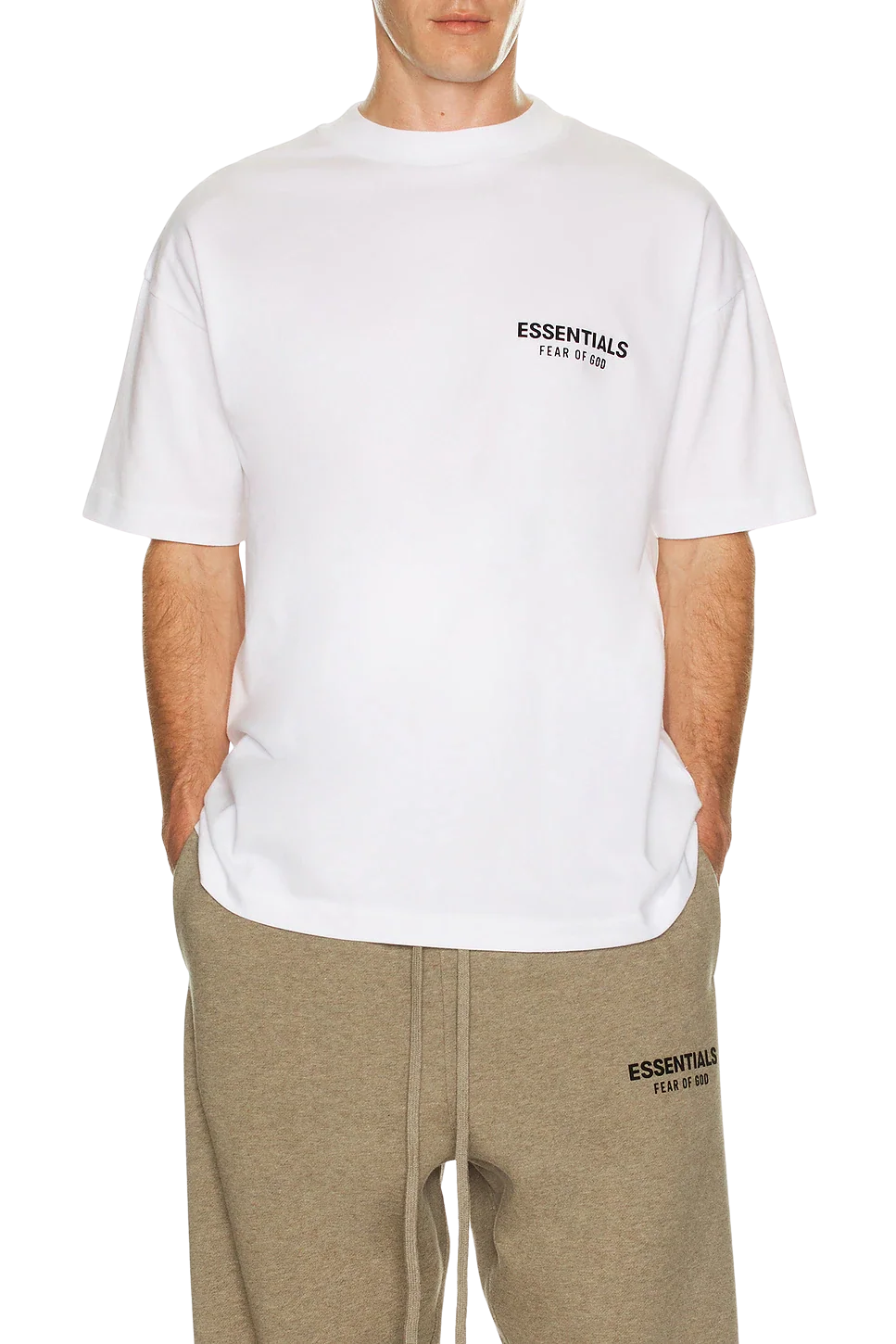Fear of God Essentials Classic Short Sleeve Tee Bright White