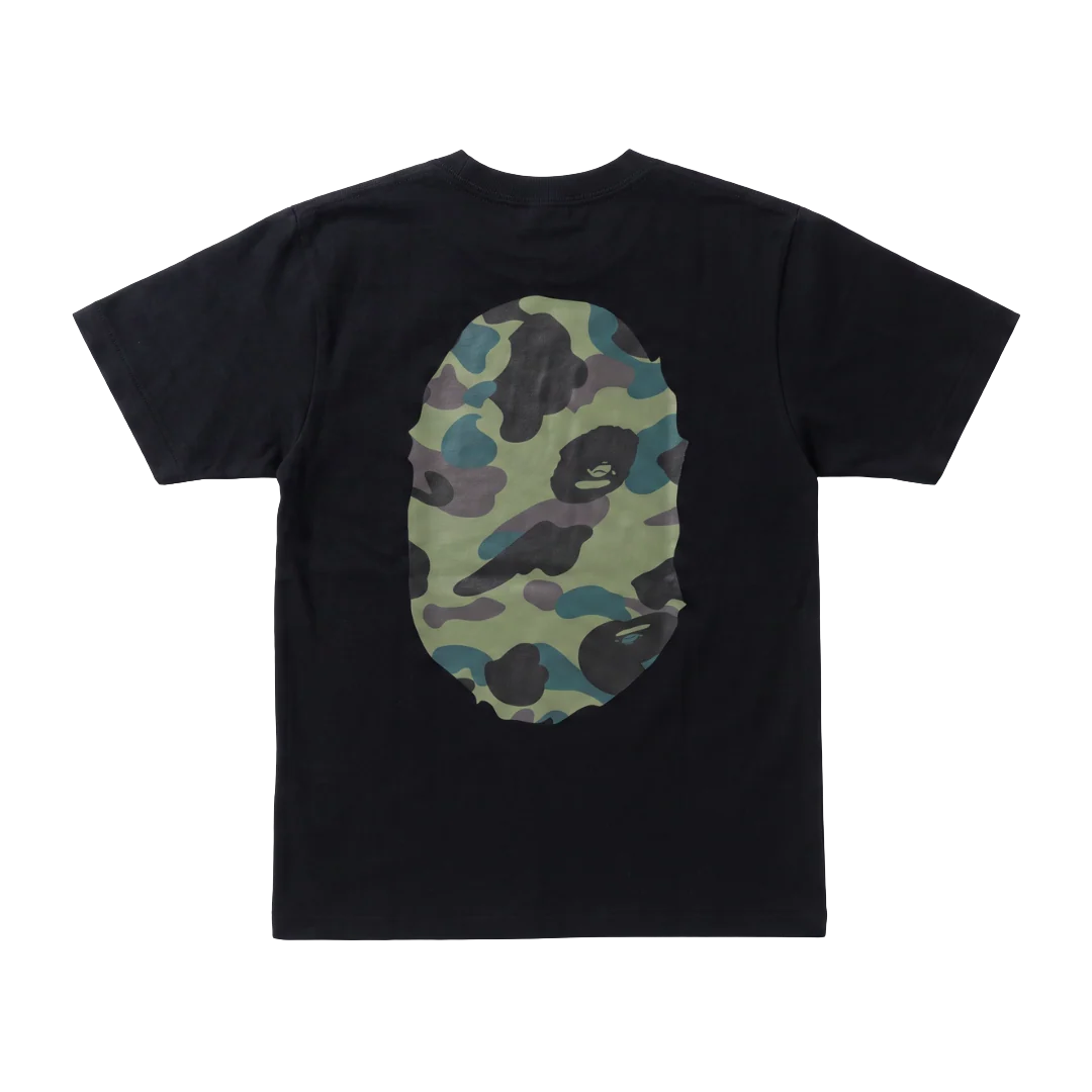 BAPE ABC Camo Big Ape Head Tee Black/Green