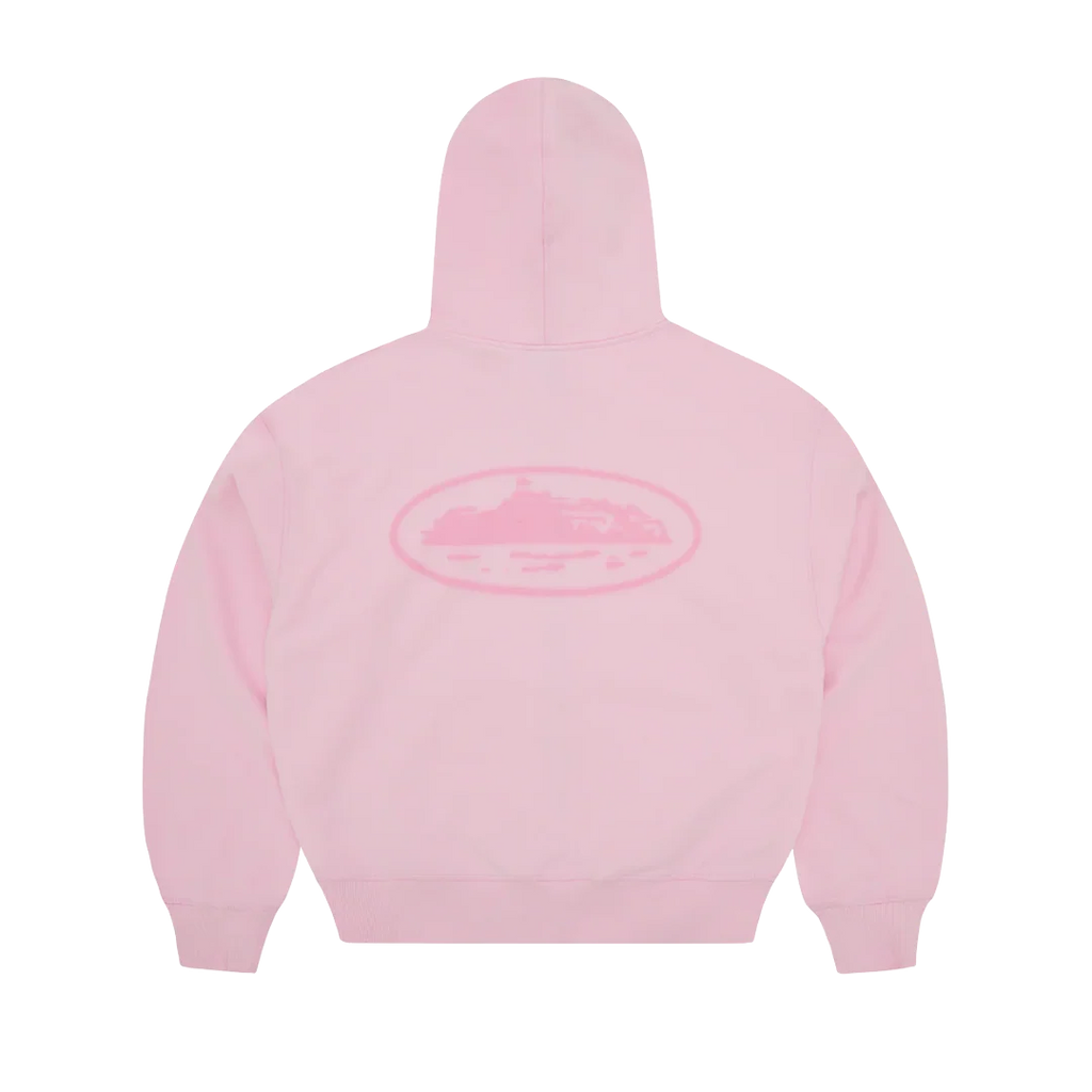 Corteiz Island Knockout Zip Hoodie Pink