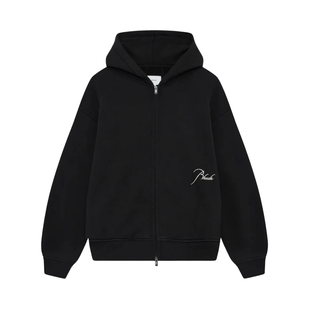 Rhude - Classique Full Zip Hoodie Black