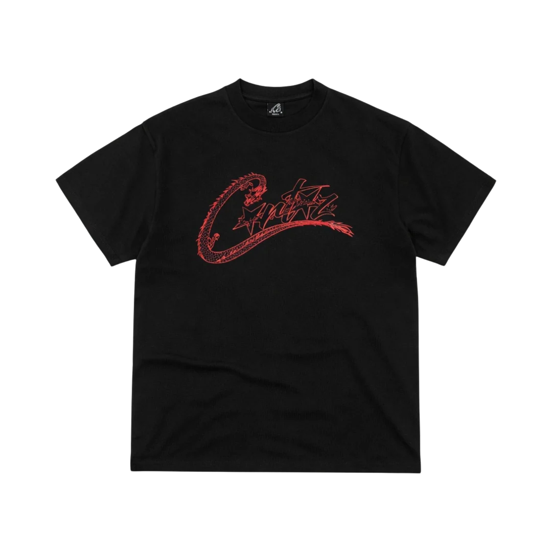 Corteiz Dragon Allstarz Tee Black