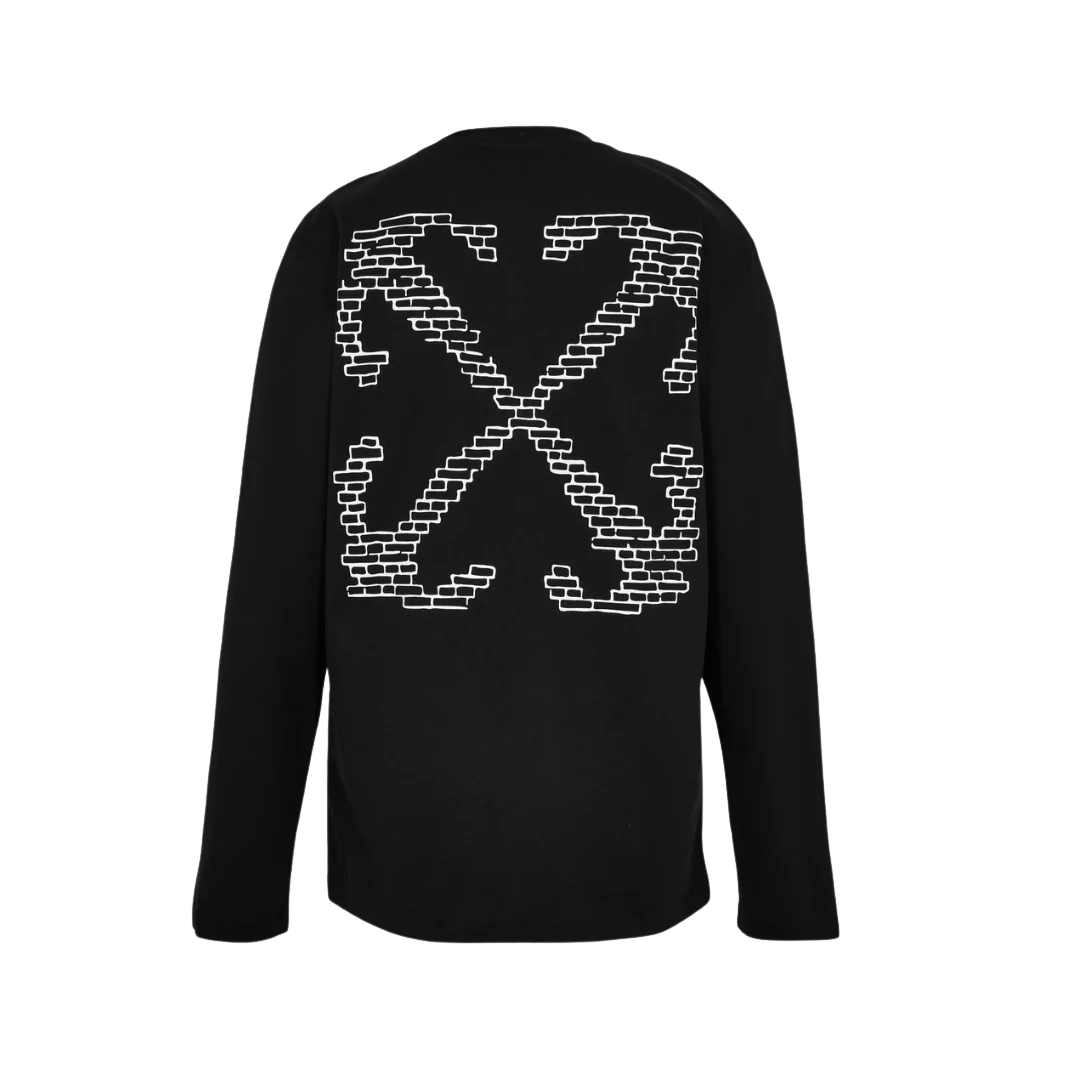 Off White - Brick Skate L/S Tee Black