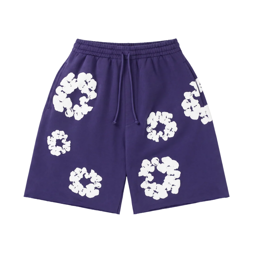 Denim Tears The Cotton Wreath Shorts Purple
