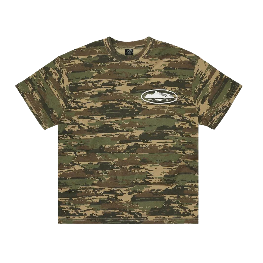 Corteiz Island Puff Print Tee Digi Camo