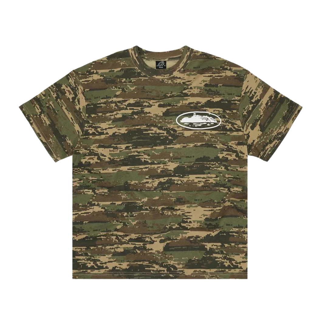Corteiz Island Puff Print Tee Digi Camo