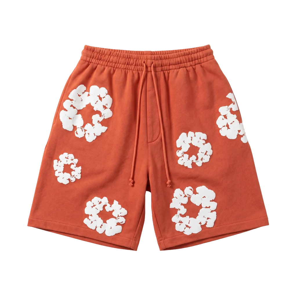 Denim Tears The Cotton Wreath Shorts Orange