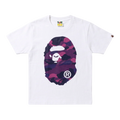 Bape Color Camo Big Ape Head Tee White/Purple