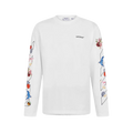 Off White - Fresco Diag Skate L/S Tee White