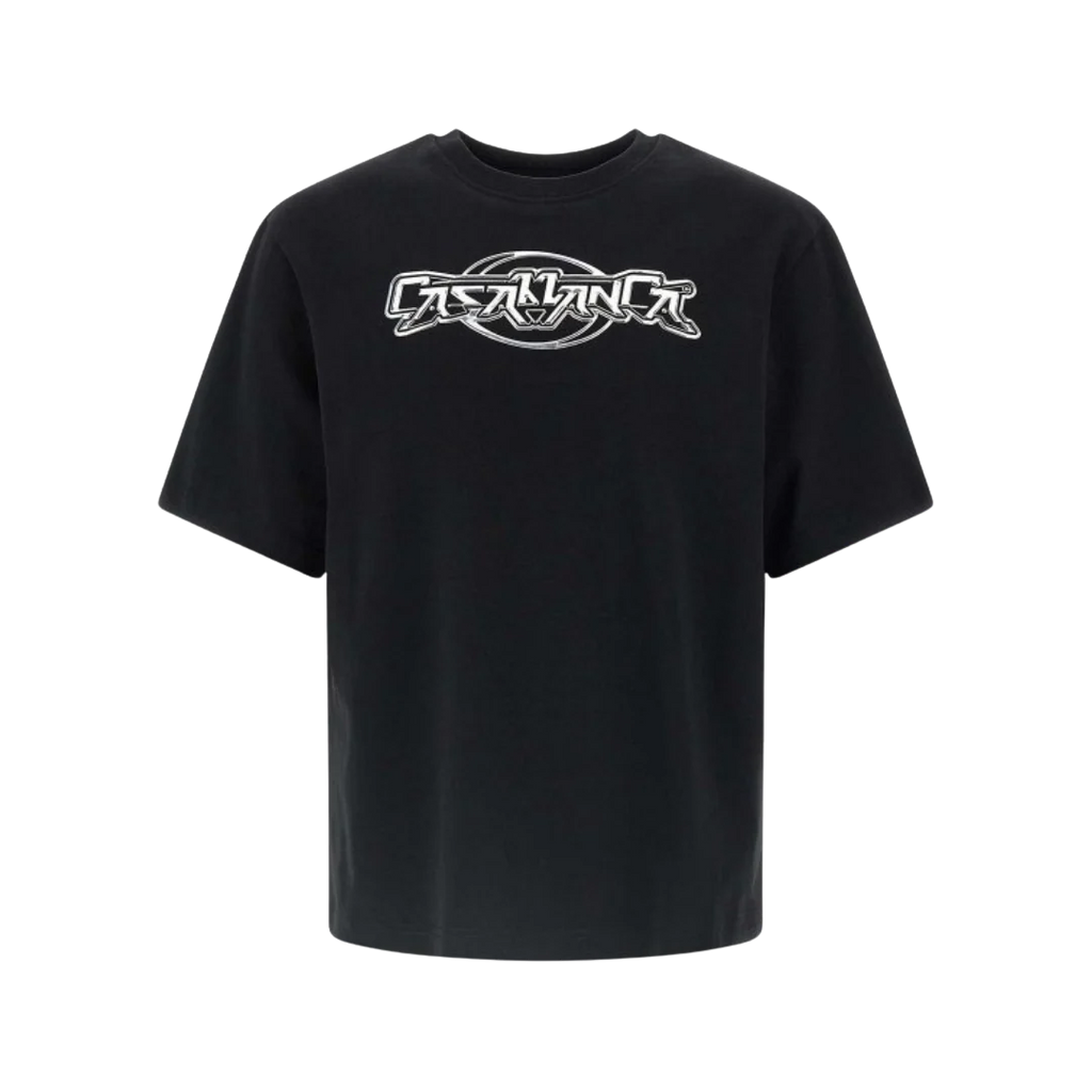 Casablanca - Chrome Logo Crew T-Shirt Black