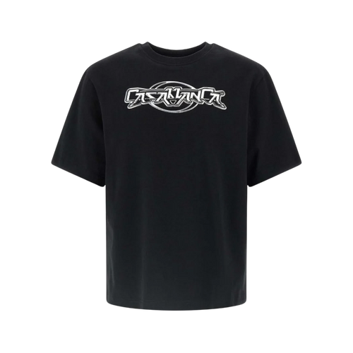 Casablanca - Chrome Logo Crew T-Shirt Black